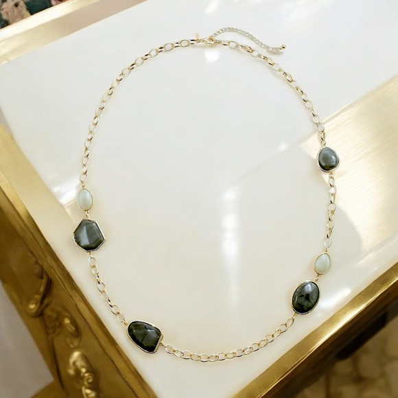 Chico's “Megan” Long Chalcedony Link Necklace - Picture 11 of 16